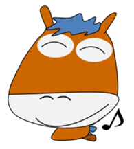 a daily life of waliking horse sticker #3675394