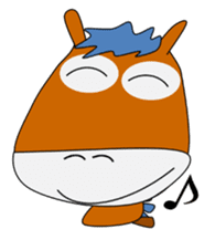 a daily life of waliking horse sticker #3675394