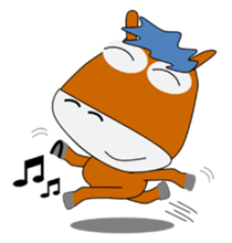 a daily life of waliking horse sticker #3675395