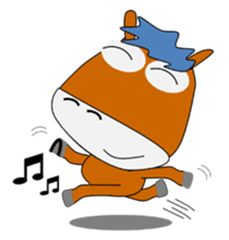 a daily life of waliking horse sticker #3675395