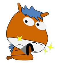 a daily life of waliking horse sticker #3675396