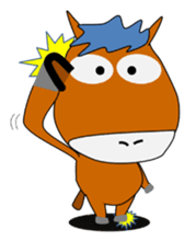 a daily life of waliking horse sticker #3675397