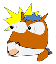 a daily life of waliking horse sticker #3675398