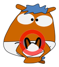 a daily life of waliking horse sticker #3675399