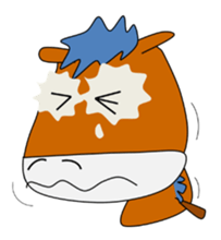 a daily life of waliking horse sticker #3675401