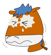 a daily life of waliking horse sticker #3675401