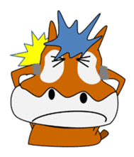 a daily life of waliking horse sticker #3675403