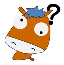 a daily life of waliking horse sticker #3675404