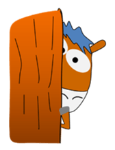 a daily life of waliking horse sticker #3675405