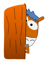 a daily life of waliking horse sticker #3675405