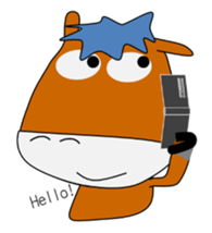 a daily life of waliking horse sticker #3675408