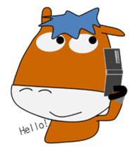 a daily life of waliking horse sticker #3675408