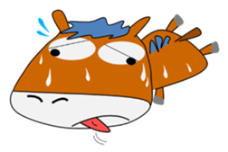 a daily life of waliking horse sticker #3675410
