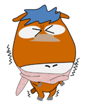 a daily life of waliking horse sticker #3675411