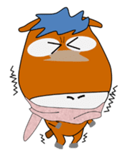 a daily life of waliking horse sticker #3675411