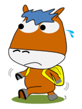 a daily life of waliking horse sticker #3675415