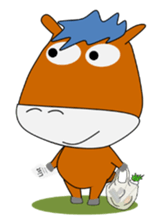 a daily life of waliking horse sticker #3675422