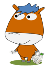 a daily life of waliking horse sticker #3675422