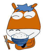 a daily life of waliking horse sticker #3675424