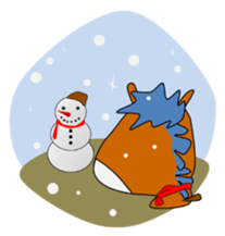 a daily life of waliking horse sticker #3675425