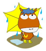 a daily life of waliking horse sticker #3675426