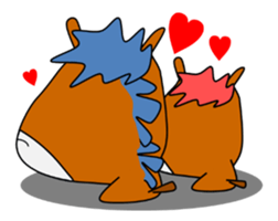 a daily life of waliking horse sticker #3675428