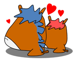 a daily life of waliking horse sticker #3675428