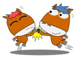 a daily life of waliking horse sticker #3675430