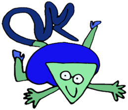 He is a chameleon who likes jewelries sticker #3677441