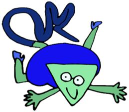 He is a chameleon who likes jewelries sticker #3677441