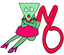 He is a chameleon who likes jewelries sticker #3677442