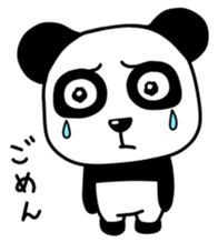 Panda with square face sticker #3678159