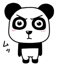Panda with square face sticker #3678160