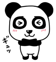 Panda with square face sticker #3678162