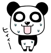 Panda with square face sticker #3678164