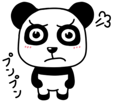 Panda with square face sticker #3678166