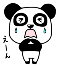 Panda with square face sticker #3678168