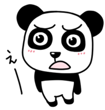 Panda with square face sticker #3678169