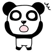 Panda with square face sticker #3678172