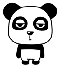 Panda with square face sticker #3678175