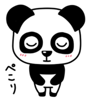 Panda with square face sticker #3678178