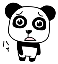 Panda with square face sticker #3678181