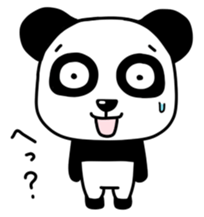 Panda with square face sticker #3678184