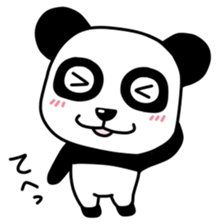 Panda with square face sticker #3678185