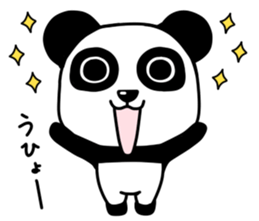 Panda with square face sticker #3678186