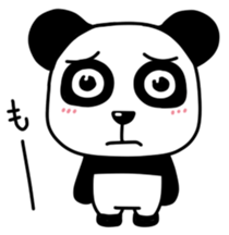 Panda with square face sticker #3678189