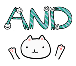 Cat Letters sticker #3678391