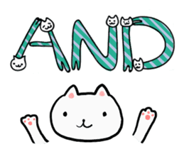 Cat Letters sticker #3678391