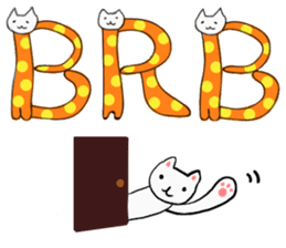 Cat Letters sticker #3678393