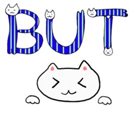 Cat Letters sticker #3678394